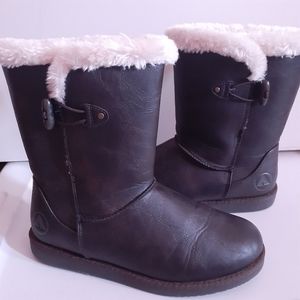 AIRWALK Women's Dark Brown Cozy Winter Boots